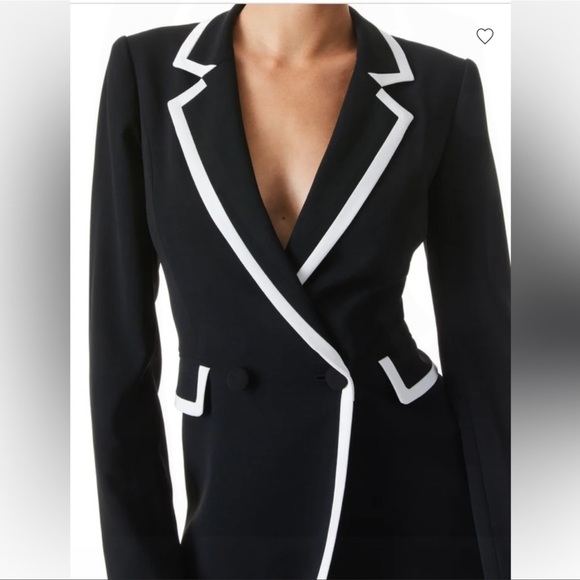 Alice and Olivia “KYRIE PIPED TUXEDO DRESS” - Picture 4 of 9